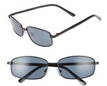 BP. 58mm Rectangular Wire Sunglasses - 100% UV protection - Black - £10.25 GBP