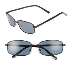 BP. 58mm Rectangular Wire Sunglasses - 100% UV protection - Black - £10.16 GBP