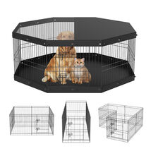VEVOR Dog Playpen, 8 Panels Foldable Metal Dog Pen with Top Cover and Bo... - $1,268.90 MXN VEVOR Dog Playpen, 8 Panels Foldable Metal Dog Pen with Top Cover and Bo... - $1,268.90 MXN