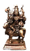 Lord Shiva and Parvati On Nandi - Pradosh Murty in Pure Solid Copper - 5... - $3,213.17 MXN