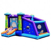 Kids Inflatable Bounce House Aliens Jumping Castle Without Blower - Colo... - £204.46 GBP