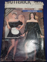 Butterick Misses’ French Maid & Goth Dress Costume Size P-S-L #5808  - $5.99