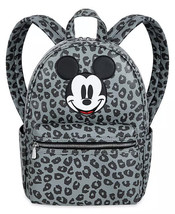 Disney Store Mickey Mouse Grayscale Animal Print Backpack New 13x10x4” - £39.92 GBP