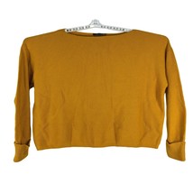 French Connection Women&#39;s Round Neck Knit Sweater Size S Yellow - £17.66 GBP