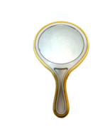 Vintage Art Deco Vanity Hand Mirror Dual Regular and Magnifying 10.25 x ... - $19.58