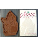 CHRISTMAS LONGABERGER  Santa Claus COOKIE CHOCOLATE CANDY MOLD 1992 - £7.96 GBP