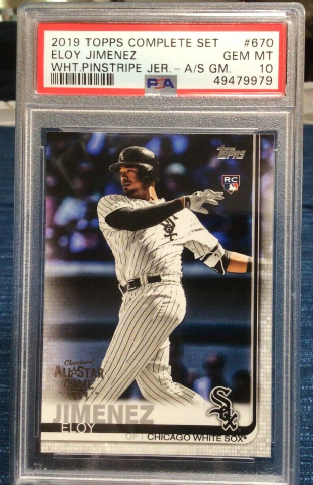 Primary image for 2019 Topps Factory Set All Star Game Stamp #670 Eloy Jimenez PSA 10 W Sox ~147C