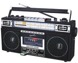 Supersonic SC-3201BT 4 Band Radio &amp; Cassette Player Boombox, Bluetooth S... - $62.32