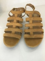 Franco Sarto Women’s Gladiator Sandal L-oriele Sz 9 Tan  Buckle Strap Leather - £27.73 GBP