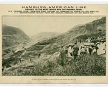 Hamburg American Line Cruise 1914 Card Culebra Cut Panama Canal Before W... - £21.92 GBP