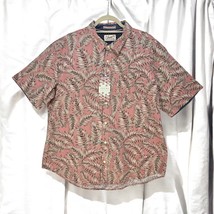 Jachs Shirt Men 2XL Pinkish Red Button Up Short Sleeve Stretch Cotton Bl... - $21.49