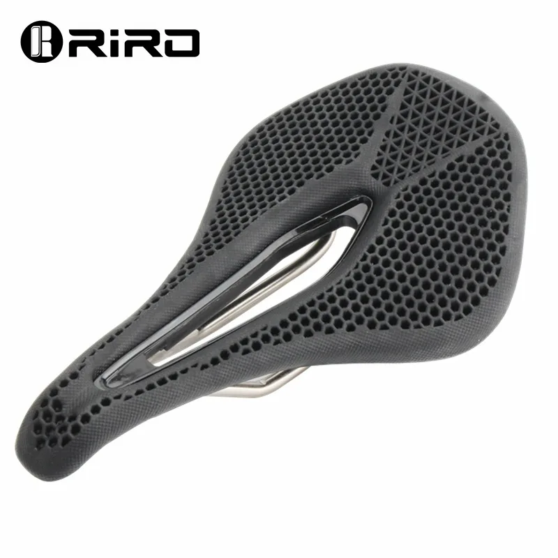 Mountain Bike Saddle 3D Printing Structure MTB Road Bike Honeycomb Seat Comforta - £98.22 GBP