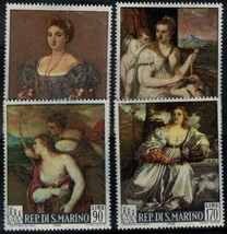ZAYIX San Marino 639-642 MNH Art - Titian Paintings - Women - Nudes 030822SM51M - £1.19 GBP