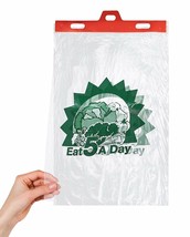 2000 Linear Plastic Produce Header Bags Kitchen Food Fruit Storage 11x17 + 2 - $127.68