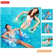 Stable Inflatable Pool Float Chairs for Adults - 2 Pack with Heavy Duty ... - $57.37