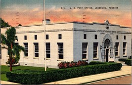 U.S. Post Office Leesburg Florida Postcard PC136 - £3.91 GBP
