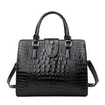 Women&#39;s bag luxury high quality classic crocodile pattern handbag brand designer - £93.84 GBP