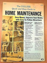 Vintage 1963 Collier Quick &amp; Easy Guide To Home Maintenance book VG+ Con... - £5.83 GBP