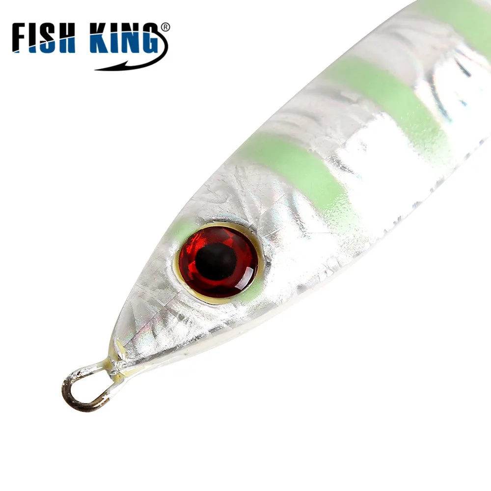 30/40/50/60g Luminous Lead Jig Slow Down Deep Sea Fishing Lure Jigging Hard Bait - £25.57 GBP