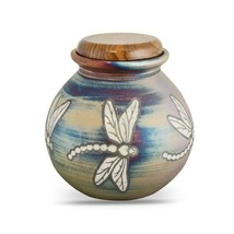 Large/Adult 200 Cubic Inches Raku Dragonfly Funeral Cremation Urn for Ashes - $3,472.44 MXN