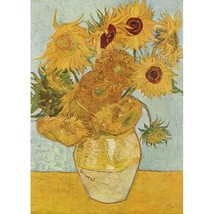 Van Gogh Vase with Twelve Sunflowers, Van Gogh Reproduction Print, Stret... - $59.90