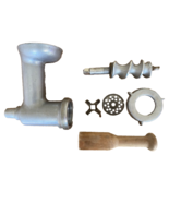 Vintage Cast Aluminum KitchenAid Grinding Attachment 1 Screen and Wood P... - $47.90 CAD