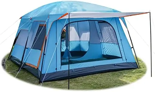 Large Tent 12 Person(Style-B),Family Cabin Tents,2 Rooms,Straight ,3 Doo... - £256.79 GBP+