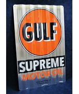 GULF OIL - *US MADE* Corrugated Metal Sign - Man Cave Garage Shop Bar Pu... - £19.57 GBP