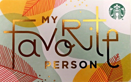 Starbucks 2018 My Favorite Person Collectible Recyclable Gift Card New N... - $2.99