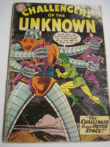 Challengers of the Unknown #12 DC Comic Fair+ 1960  Challenger From Oute... - $9.99