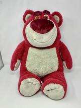 Plush 15&quot; Lotso Bear Disney Store Toy Story 3 &quot;Strawberry Smell&quot; - £26.98 GBP