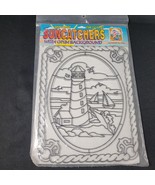Kelly’s Crafts Goof Proof Sun Catcher Lighthouse Fun To Paint VTG 1996 S... - $14.85 CAD