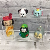 Disney Tsum Tsum Figures Lot Dumbo Thumper Goofy Captain Hook Pongo  - $11.88