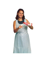 Baumgartens Bib Style Adult Disposable Aprons 100 Pack Clear () - $3,969.25 MXN