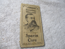 Vintage Carmons Spavin Cure Advertising Print brochure Clyde ohio early ... - $19.79