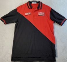HSR Hank Scott Racing Sea Palms Polo Shirt Men Size Medium Red Black Sli... - £8.79 GBP
