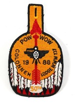 Vintage 1988 Colonneh 137 Pow Wow 50th Button WWW OA Boy Scouts BSA Camp Patch - £9.13 GBP