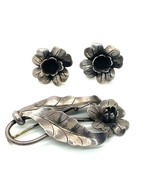 Vtg Sterling Silver Georg Jensen USA La Paglia Evening Primrose Brooch E... - $7,432.63 MXN
