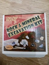 Rock And  Mineral Excavation Kit With Digging Kit 10 Different Samples A... - £11.25 GBP