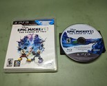 Epic Mickey 2: The Power of Two Sony PlayStation 3 Disk and Case - $9.49