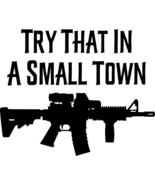 Aldeans &quot;Try That in a Small Town&quot; Vinyl Decal Stickers; Cars, Trucks, Suv - $8.12 CAD+