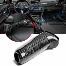 Real Carbon Fiber Handbrake Brake Handle Cover FOR BMW E46 E90 E92 F30 F... - $38.88