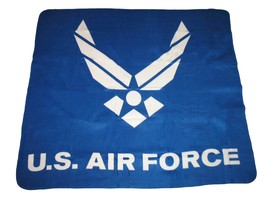 K&#39;s Novelties U.S. Air Force Wings Blue 50&quot;x60&quot; Polar Fleece Blanket Throw - £17.99 GBP