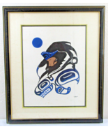 Large Jeanne Gamble Alaska Native Lithograph &quot;Maiden of the Killerwhale&quot; - €340,32 EUR