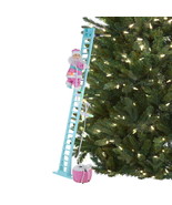 Mr. Christmas Super Climbing Blue Ladder Lights Motion Musical Pink Sant... - $95.85 CAD