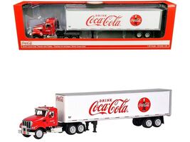 Truck Tractor with 53&#39; Trailer &quot;Drink Coca-Cola&quot; Red and White 1/50 Diec... - $51.86