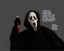 Scream&#39;s Ghostface &quot;I Told You, I Want To Play A...&quot; Quote Photo Various Sizes - £3.90 GBP+