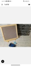 Lour Board Easy Board Easy Do Sign Double Sided Easel Dry Erase Felt Wooden W... - £11.91 GBP