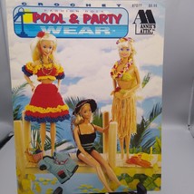 Vintage Thread Crochet Patterns, Fashion Doll Pool and Party Wear 1994, ... - $10.70