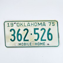1975 United States Oklahoma Base Mobile Home License Plate 362-526 - $12.28 CAD